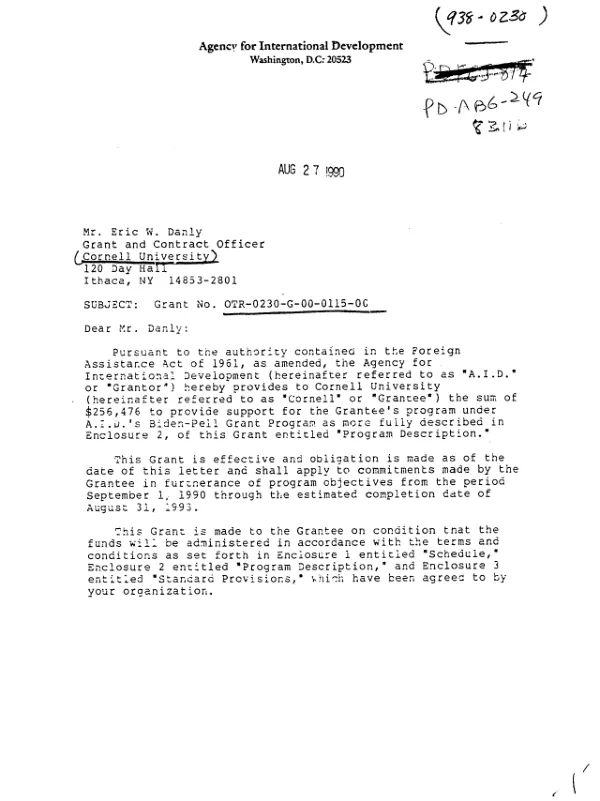 Vitamin A for child survival, Chikwawa District, Malawi : USAID child survival X -- final evaluation report : cooperative agreement #FAO-0500-A-00-4041-00 -- September 1, 1994-February 28, 1998