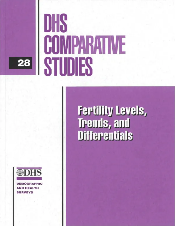 Fertility levels, trends, and differentials