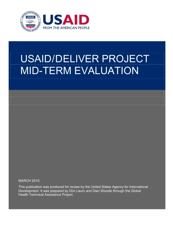 USAID/DELIVER project mid-term evaluation