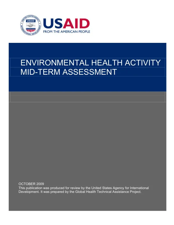 Environmental health activity mid-term assessment
