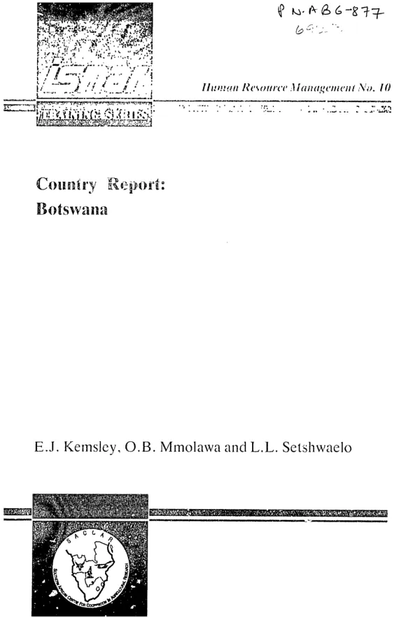 Country report : Botswana