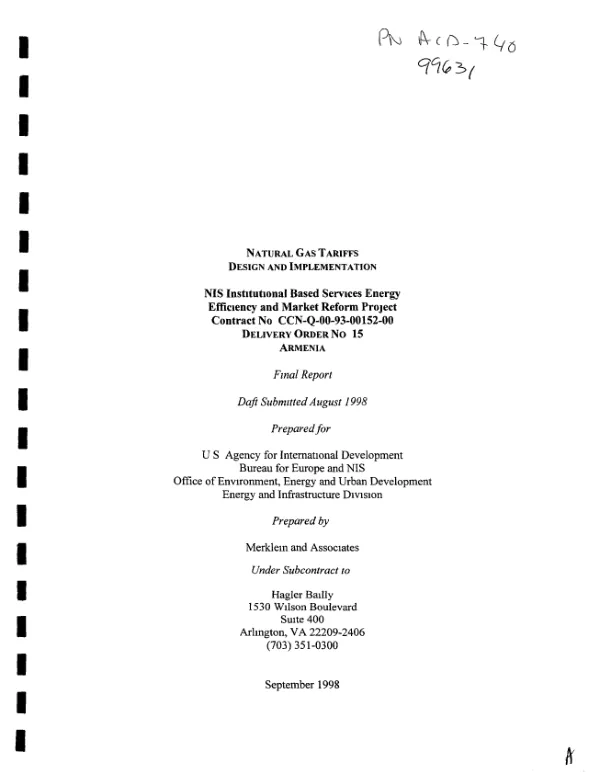 Phase I final report : strengthening road maintenance project, Chad