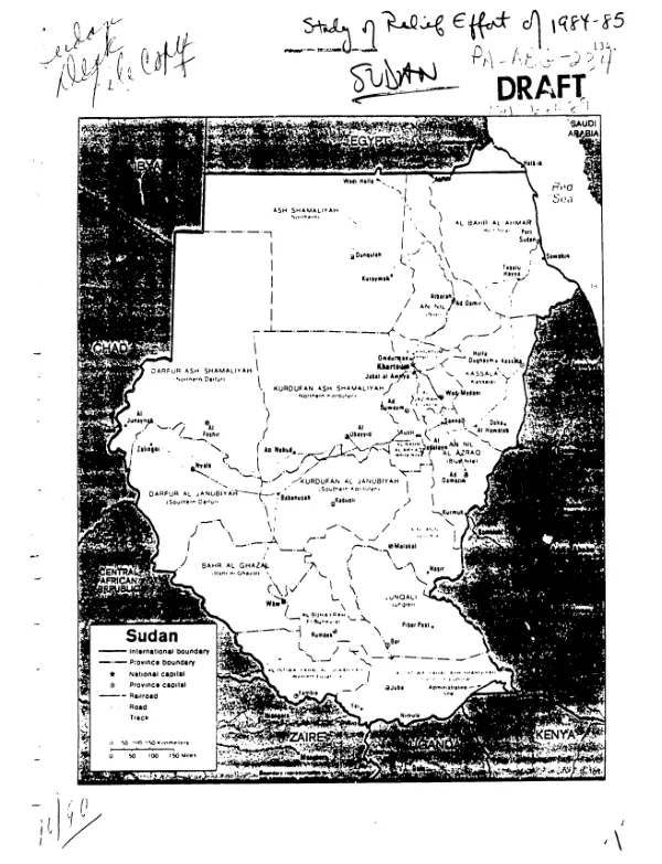 Study of relief effort of 1984-85 -- Sudan