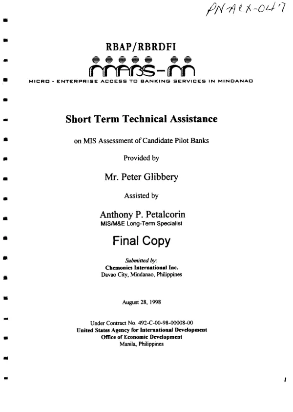 AID grant no. 598-0616-G-00-0047-00 to the Instituto Tecnologico y de Estudios Superiores de Monterrey -- Campus Guaymas for training and technical assistance to promote the adoption of turtle excluder devices (TEDs) by the Mexican shrimp trawler fleet
