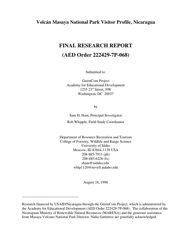 AID grant no. 879-0009-G-SS-0202-00 to the South Pacific Commission to increase private sector exploitation and rational management of oceanic fisheries resources in the Pacific islands region; this objective will be achieved by providing grant support to SPC"s tuna and billfish assessment program