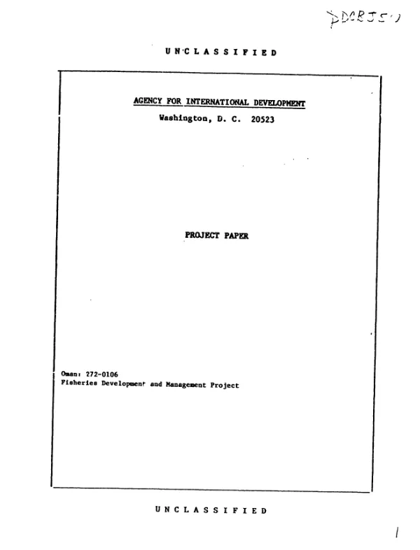 Fisheries development and management