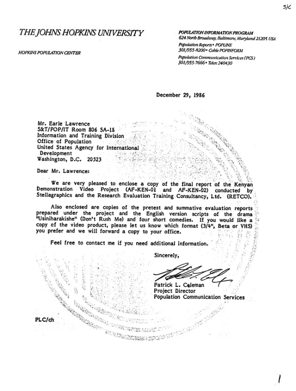 Economic growth and development : contract amendment with Scientex Corporation [-- private sector component]
