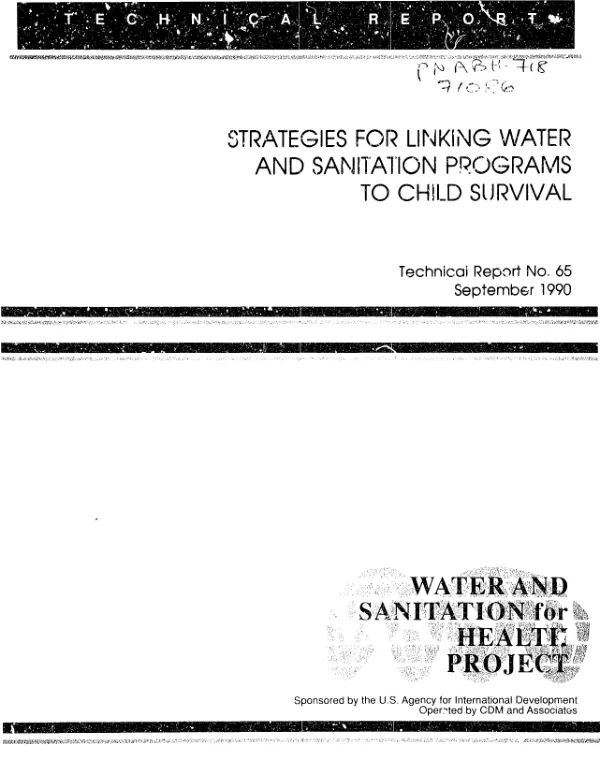 Strategies for linking water and sanitation programs to child survival