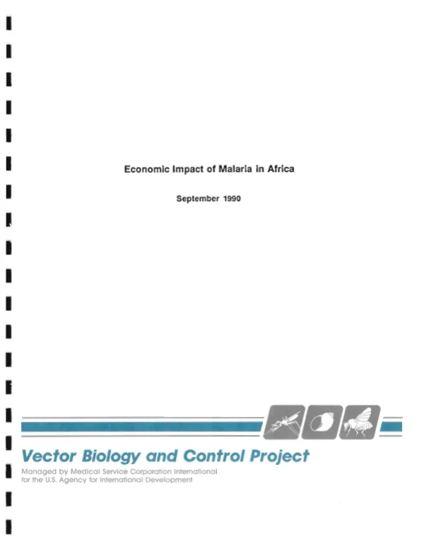 Economic impact of malaria in Africa