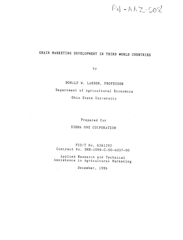 Implementation plan for the restructuring of commercial and industrial operations for SOMALAC - Madagascar
