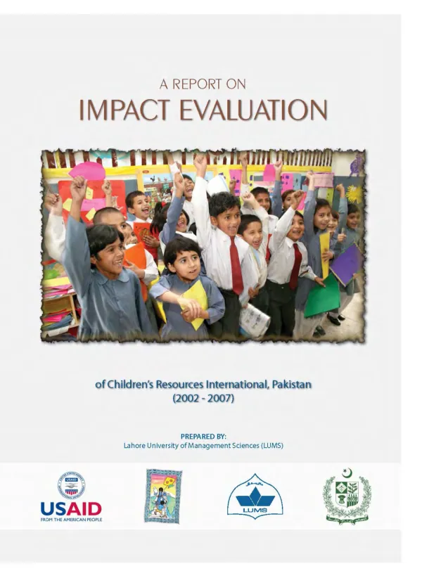 Impact evaluation of Children's Resources International, Pakistan (2002-2007)