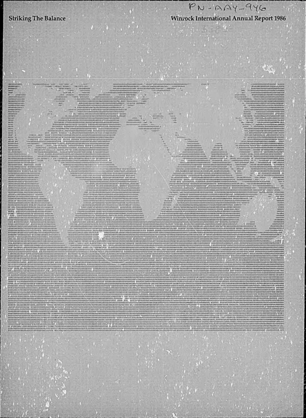Striking the balance : Winrock International annual report 1986