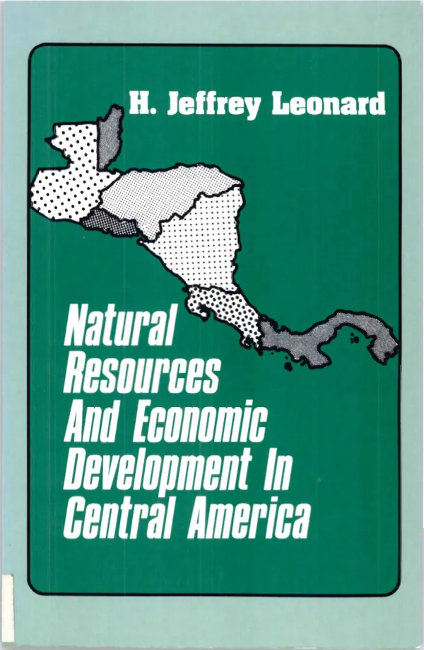 Natural resources and economic development in Central America : a regional environmental profile