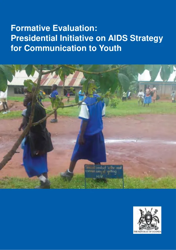 Formative evaluation : Presidential initiative on AIDS strategy for cummunication to youth