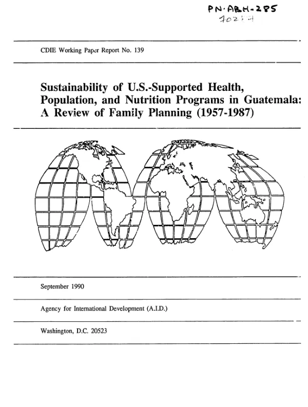 Suggestions for an agricultural cooperative program on Andros Island, Bahamas