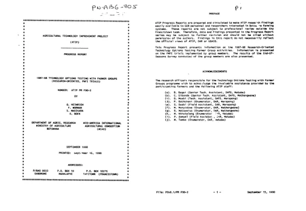 Preliminary design of an evaluation methodology beyond the specific project level