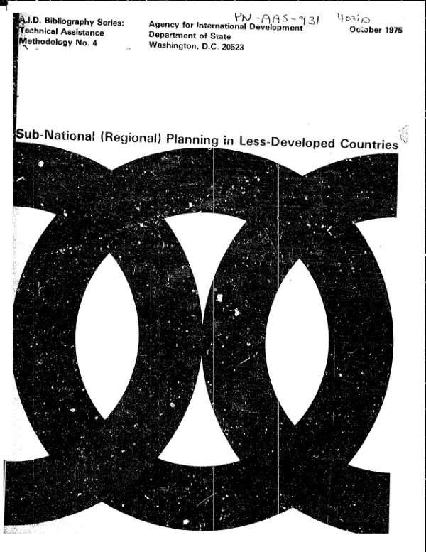 Sub-national (regional) planning in less-developed countries