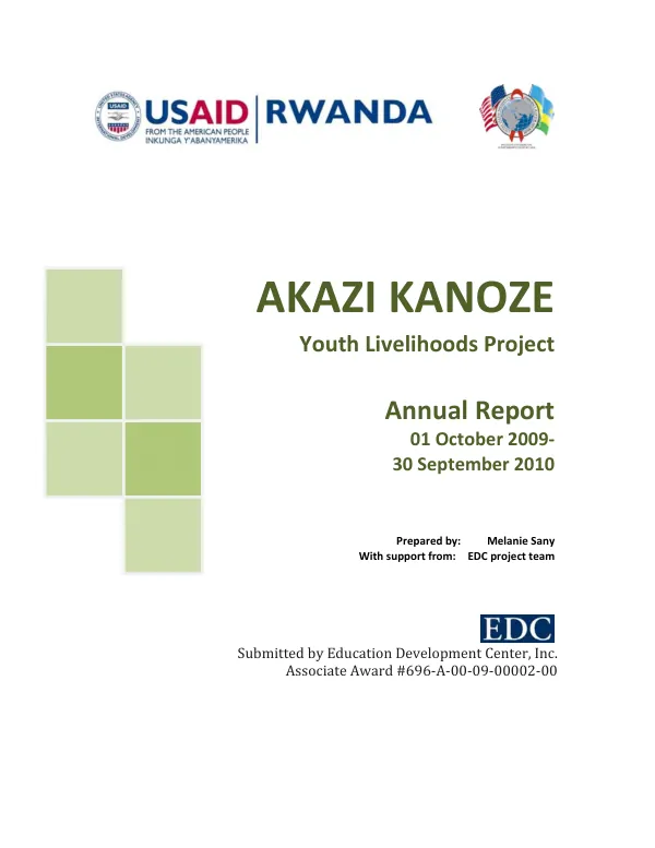 USAID/Tanzania : assessment of program impact [FY 92]