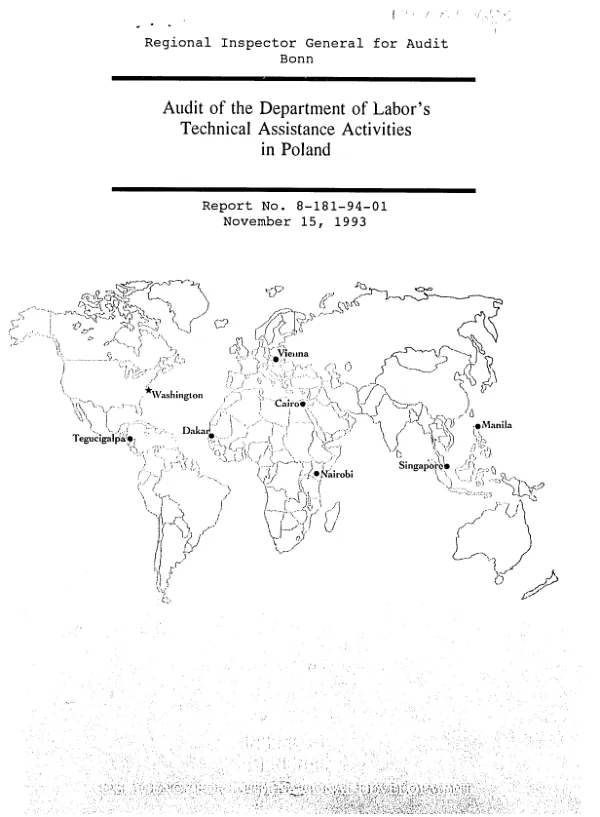 Audit of the Department of Labor"s technical assistance activities in Poland