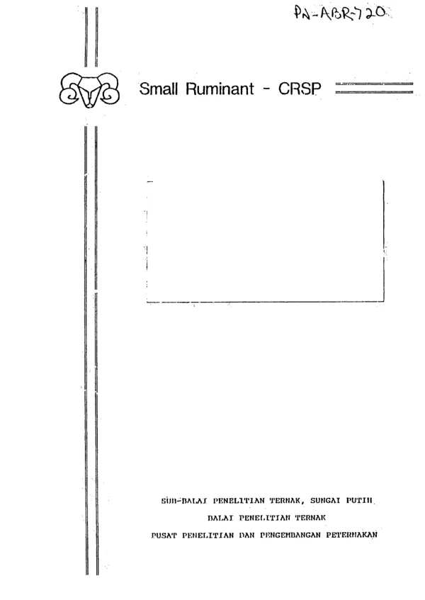 Economic analysis of sheep grazing in rubber plantations : a case study of OPMM Membang Muda