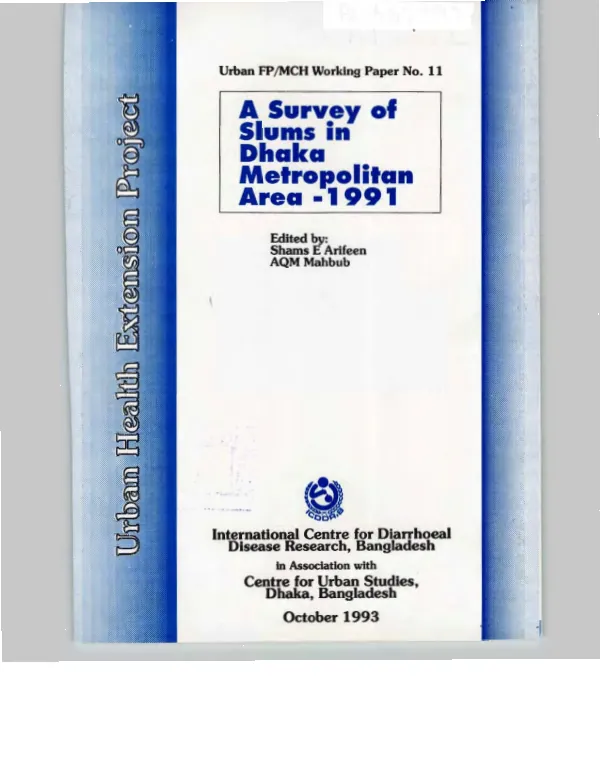 Survey of slums in Dhaka metropolitan area - 1991