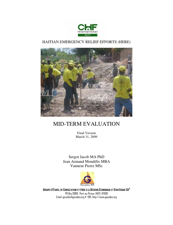 HERE mid-term evaluation report