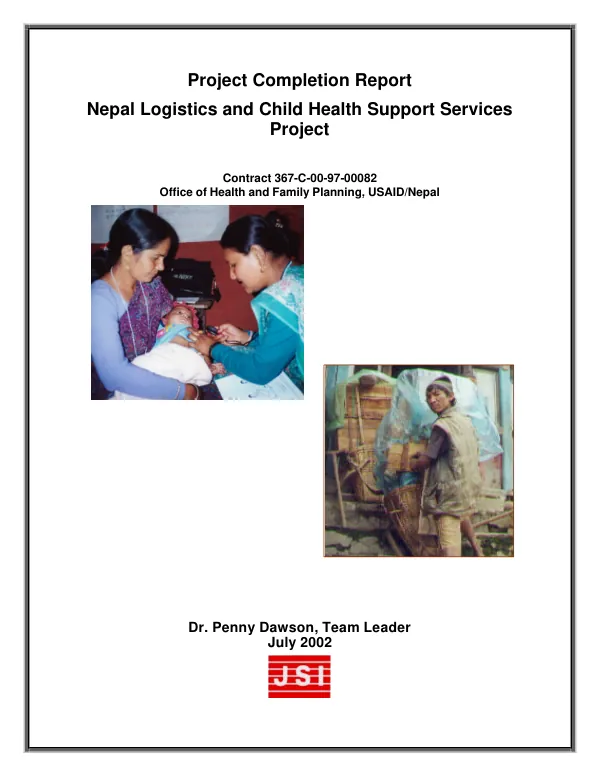 Nepal transition initiative : annual report, September 1, 2009-August 31, 2010
