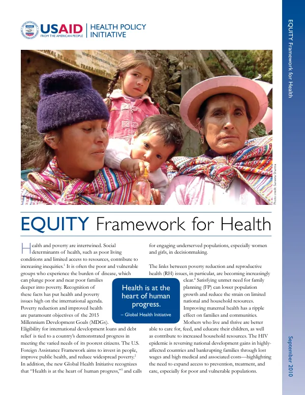 EQUITY framwork for health