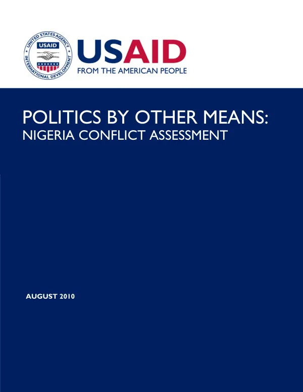 Politics by other means : Nigeria conflict assessment
