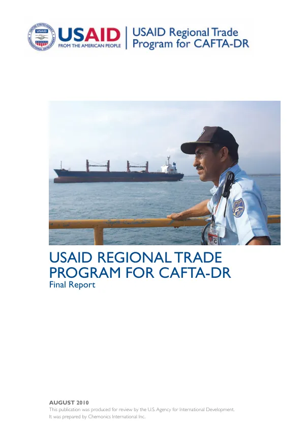 USAID regional trade program for CAFTA-DR : final report