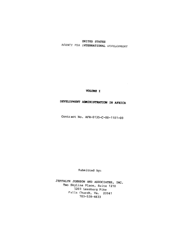 Comparative assessment of decentralization in Africa : Mali desk study