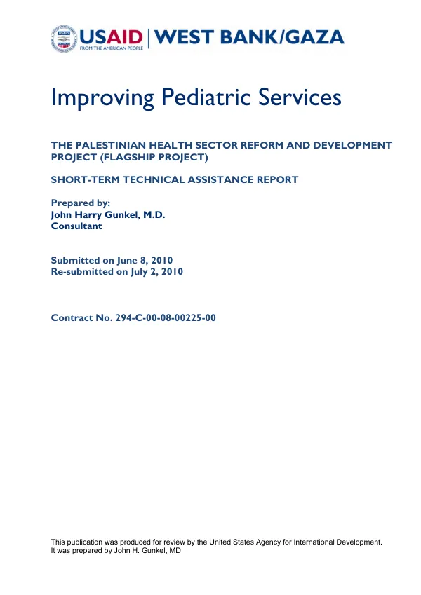 Improving pediatric services