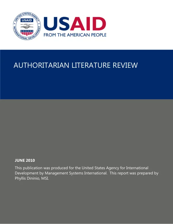 Authoritarian literature review