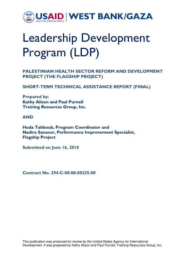 Leadership development program (LDP)