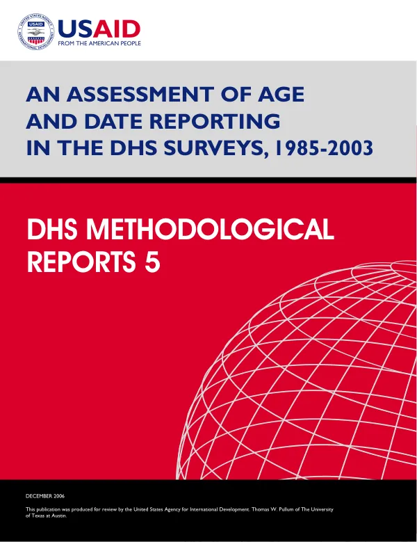 An assessment of age and date reporting in the DHS surveys, 1985-2003