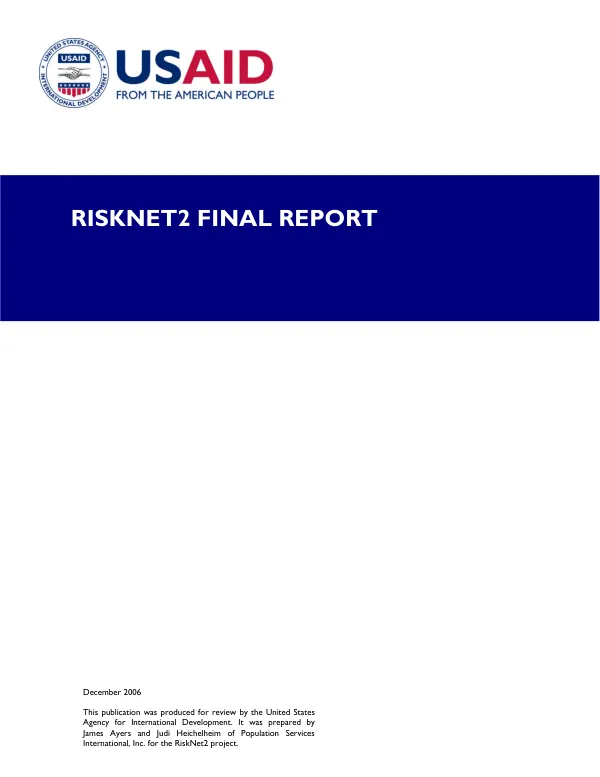 RiskNet2 final report