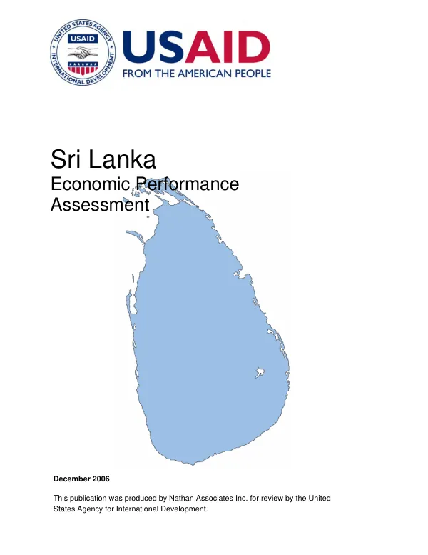 Sri Lanka economic performance assessment