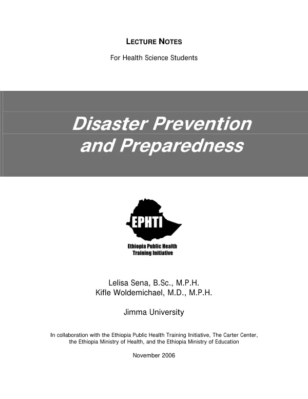 Disaster prevention and preparedness