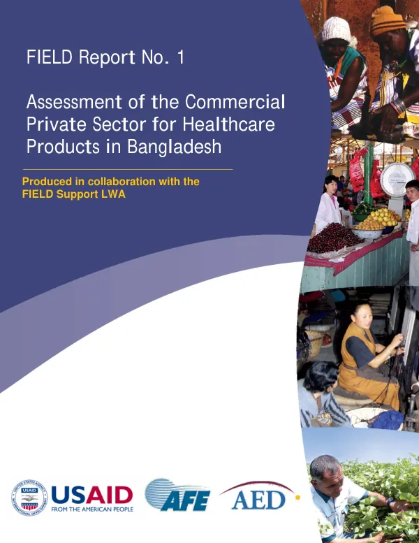 Assessment of the commercial private sector for healthcare products in Bangladesh