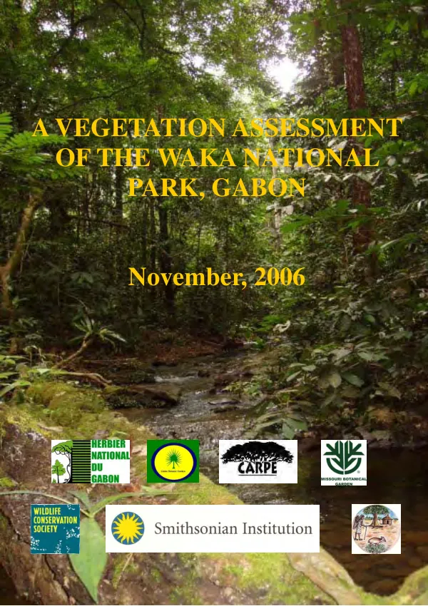 A vegetation assessment of the Waka National Park, Gabon