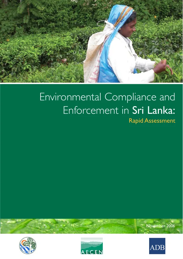 Environmental compliance and enforcement in Sri Lanka : rapid assessment