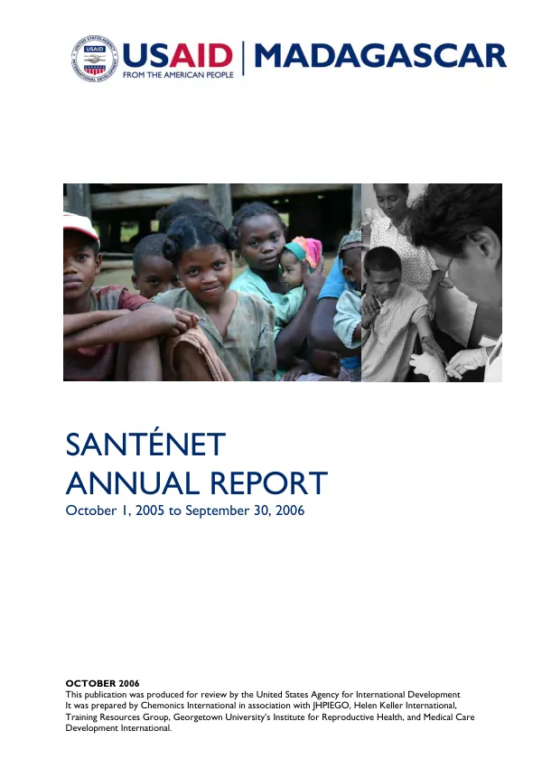 Santenet annual report, October 1, 2005 to September 30, 2006