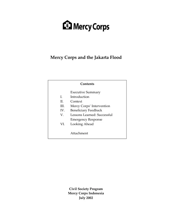 Mercy Corps and the Jakarta flood