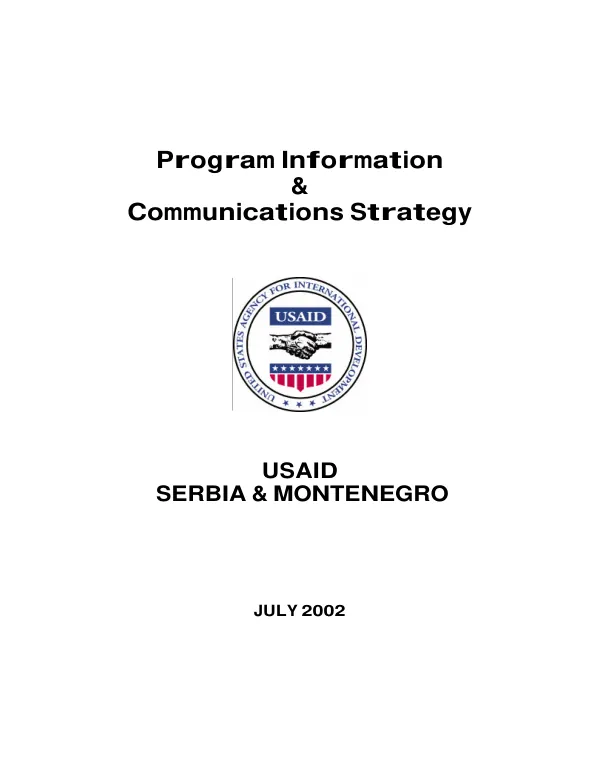 Program information & communications strategy