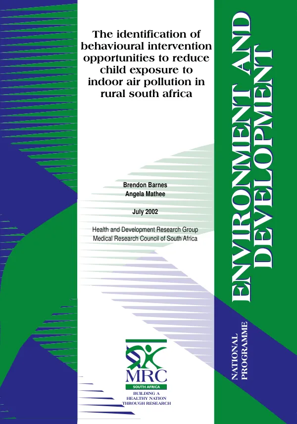 Identification of behavioural intervention opportunities to reduce child exposure to indoor air pollution in rural South Africa