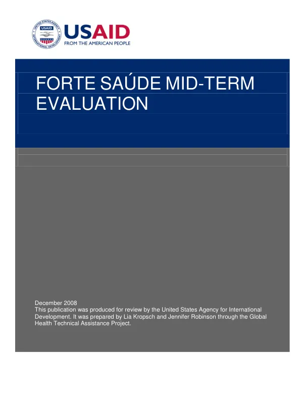 FORTE Saude mid-term evaluation