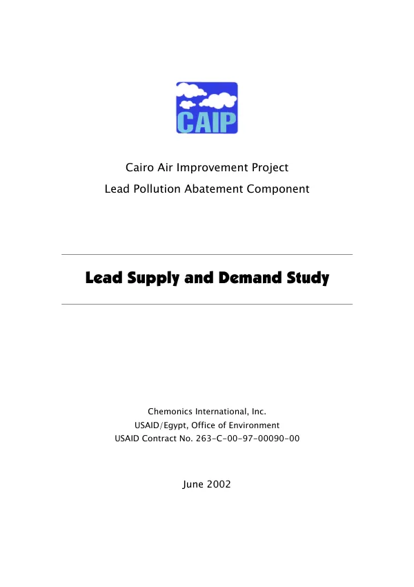 Lead supply and demand study