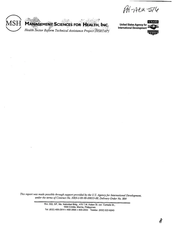 Manual on the financial management of the common fund of inter local health zone (ILHZ)
