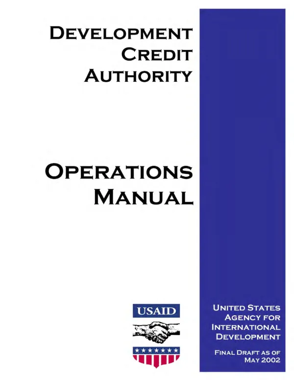 Development credit authority : operations manual