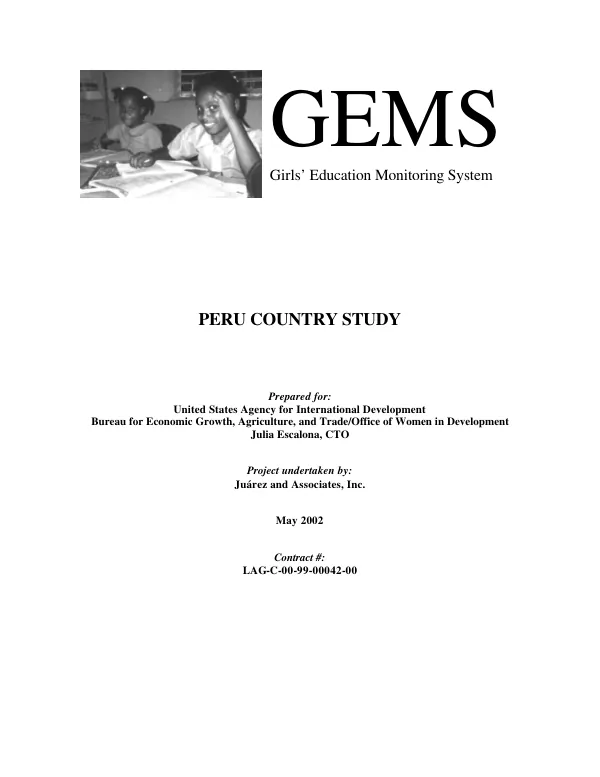 Peru country study